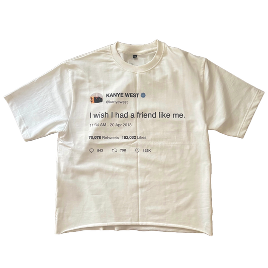 kanye west tweet boxy fitted tee