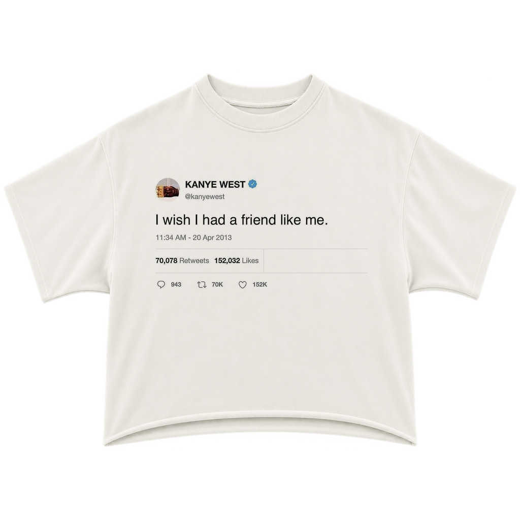 off white crop tee