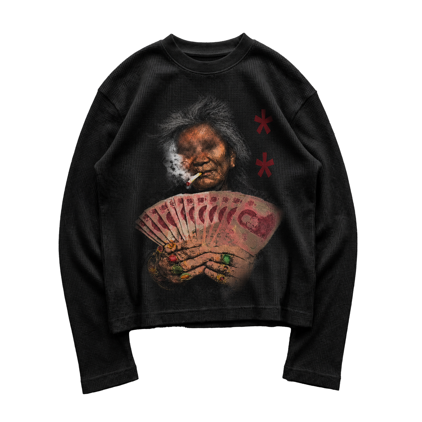 HOW MUCH MONEY ALOT? WAFFLE TEE