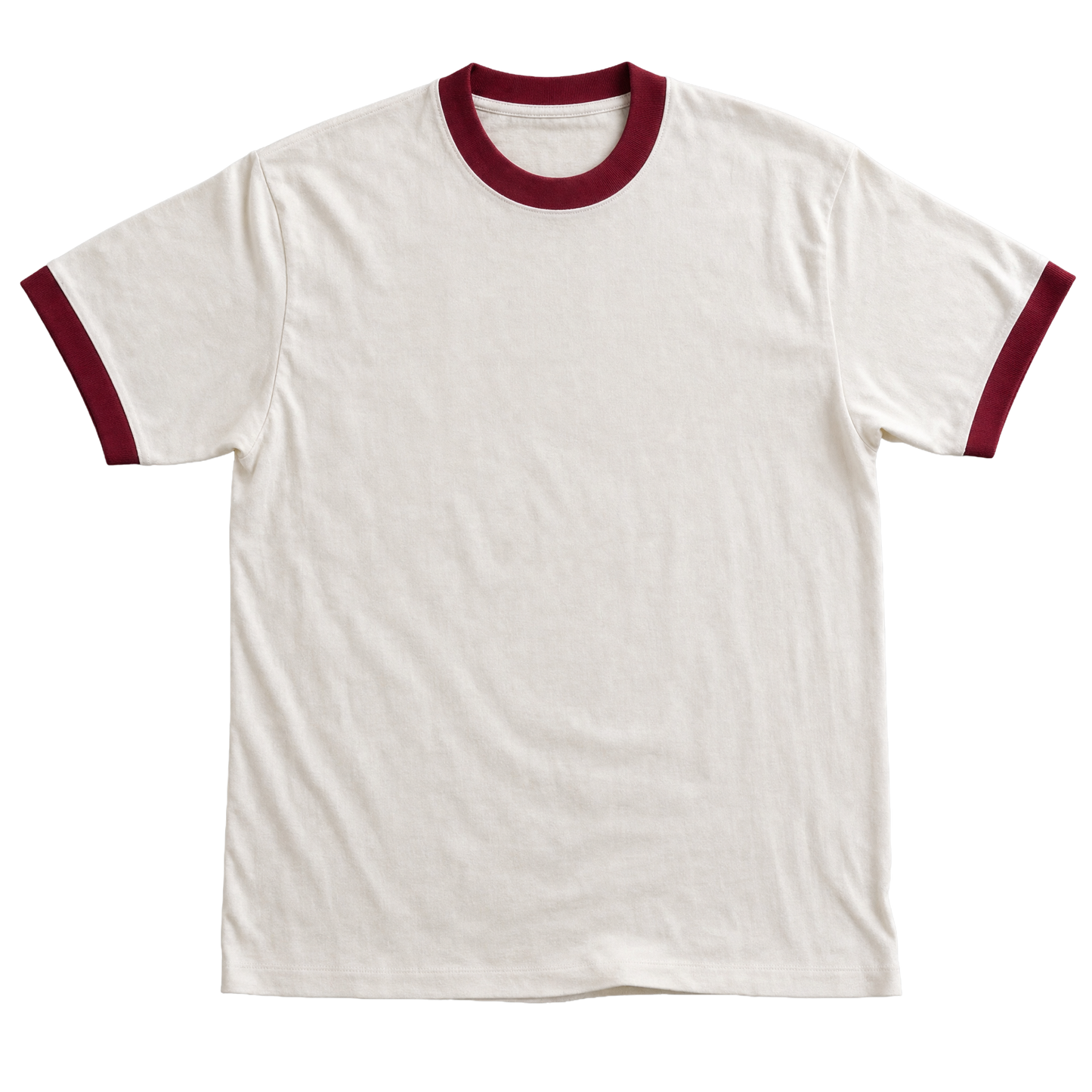 maroon ringer tee