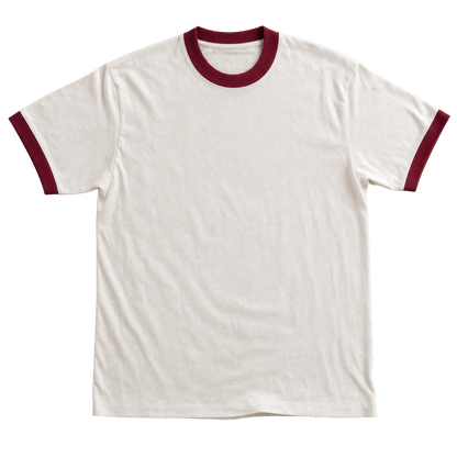 maroon ringer tee