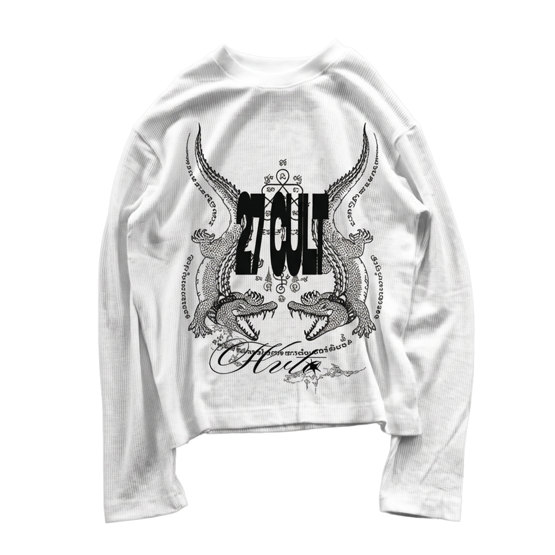 27 CULT WAFFLE KNIT TEE